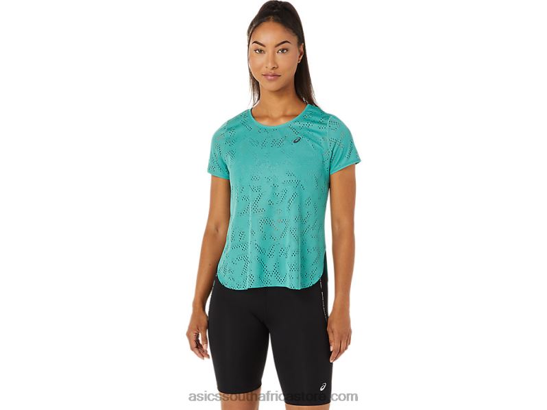 Women Asics Ventilate Actibreeze Short Sleeve Top LH4X03255 Sage