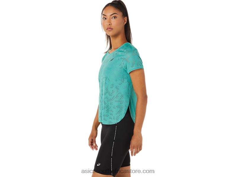 Women Asics Ventilate Actibreeze Short Sleeve Top LH4X03255 Sage