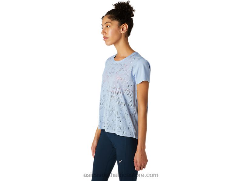 Women Asics Ventilate Short Sleeve Top LH4X03836 Mist