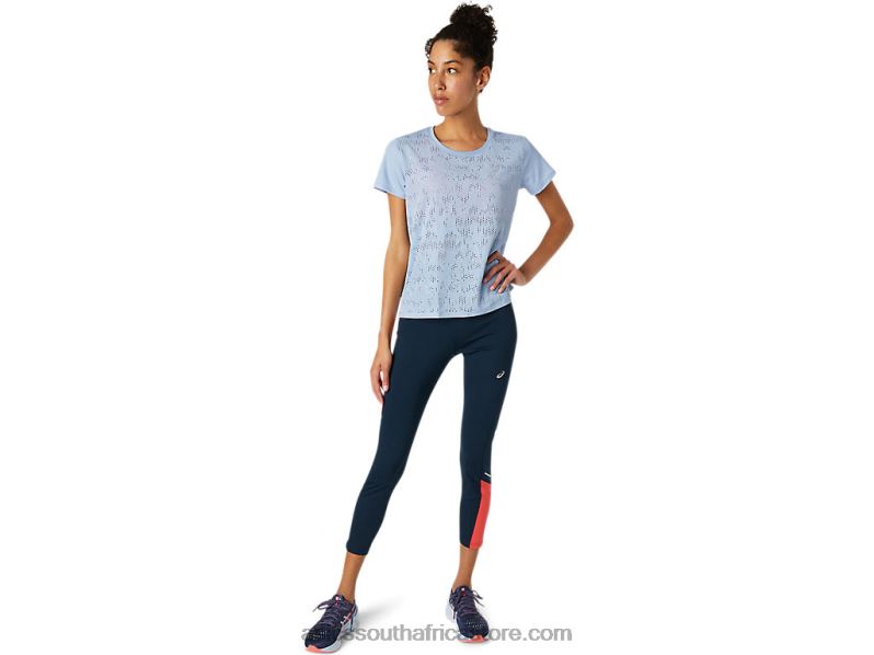 Women Asics Ventilate Short Sleeve Top LH4X03836 Mist