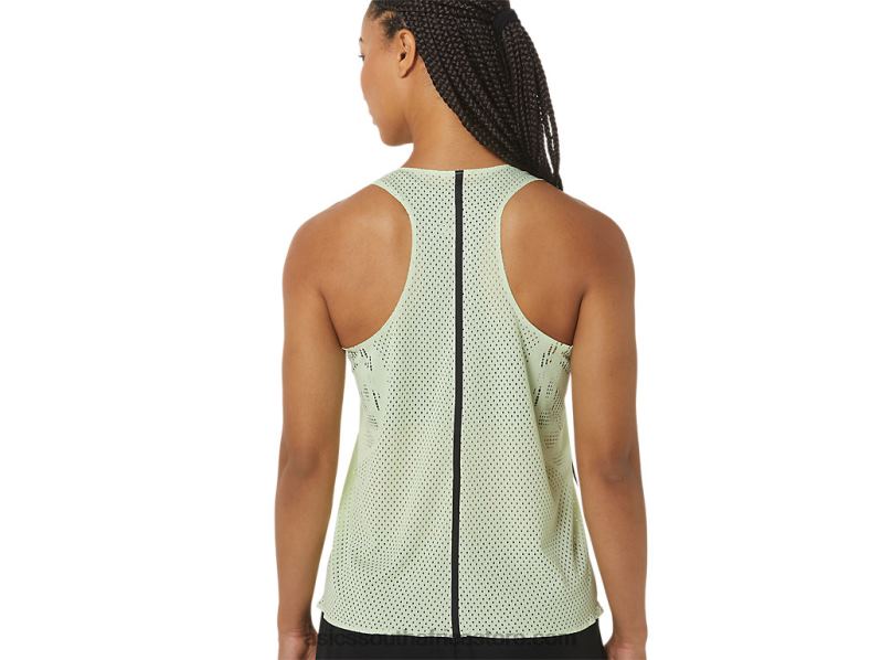Women Asics Actibreeze Jacquard Singlet LH4X02226 Whisper Green