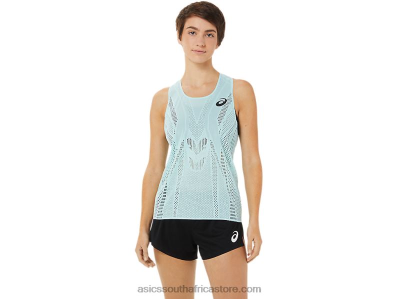 Women Asics Actibreeze Singlet LH4X03348 Clear Blue