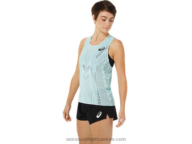 Women Asics Actibreeze Singlet LH4X03348 Clear Blue