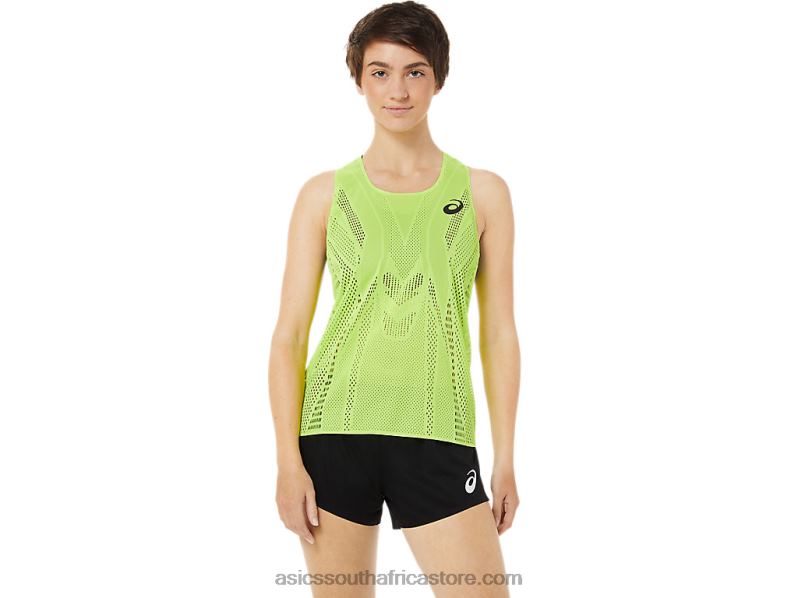 Women Asics Actibreeze Singlet LH4X03350 Hazard Green