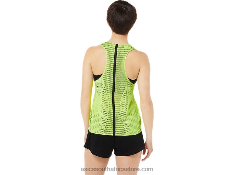 Women Asics Actibreeze Singlet LH4X03350 Hazard Green
