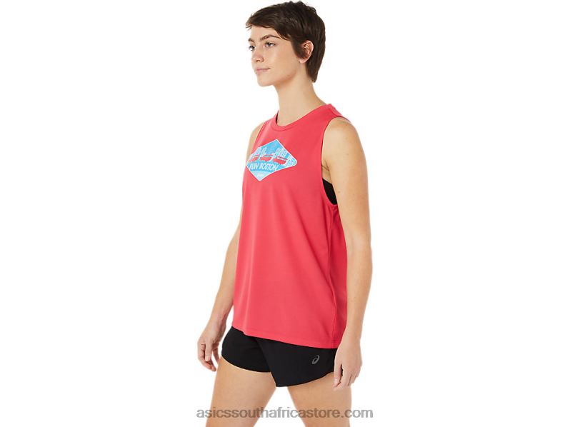 Women Asics Bos Rs Tank I LH4X03714 Pixel Pink