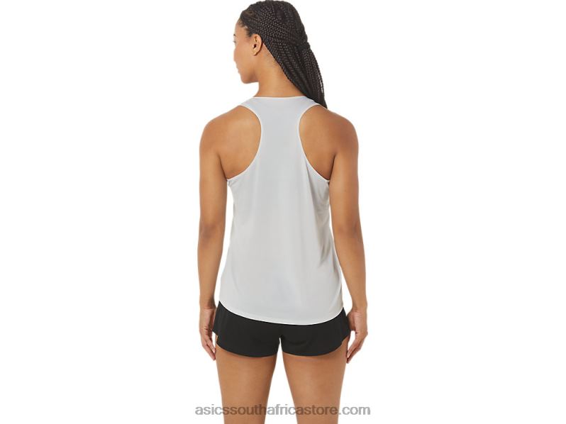 Women Asics Cj-Line Light Singlet LH4X02339 Glacier Grey/Electric Red
