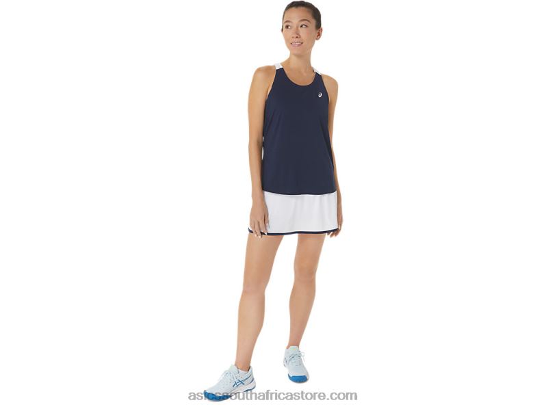 Women Asics Court Tank LH4X02464 Midnight/Brilliant White