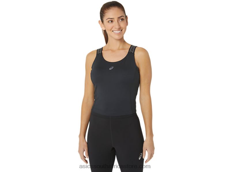 Women Asics Fit Sana Cropped Tank LH4X02357 Performance Black