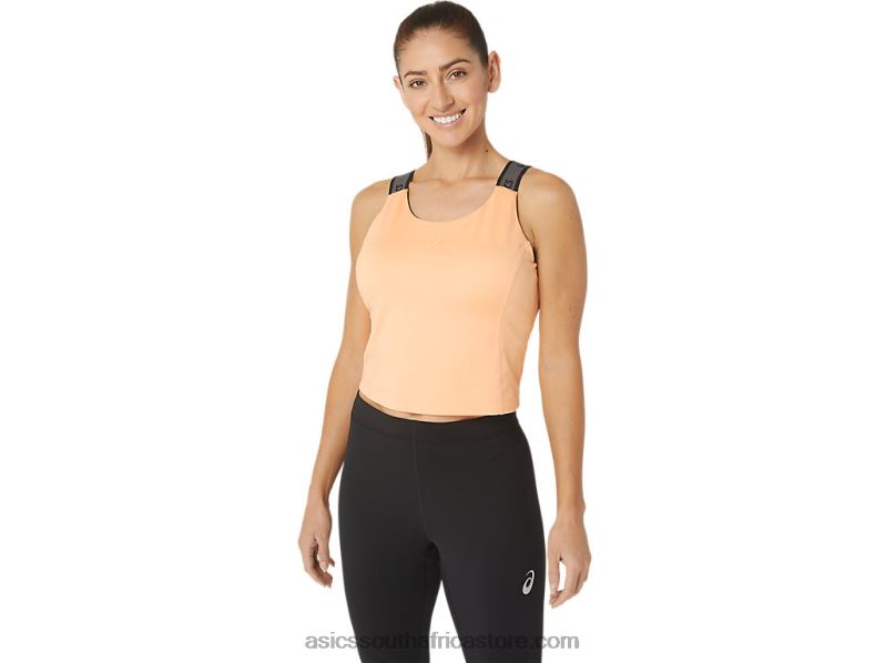 Women Asics Fit Sana Cropped Tank LH4X02360 Summer Dune