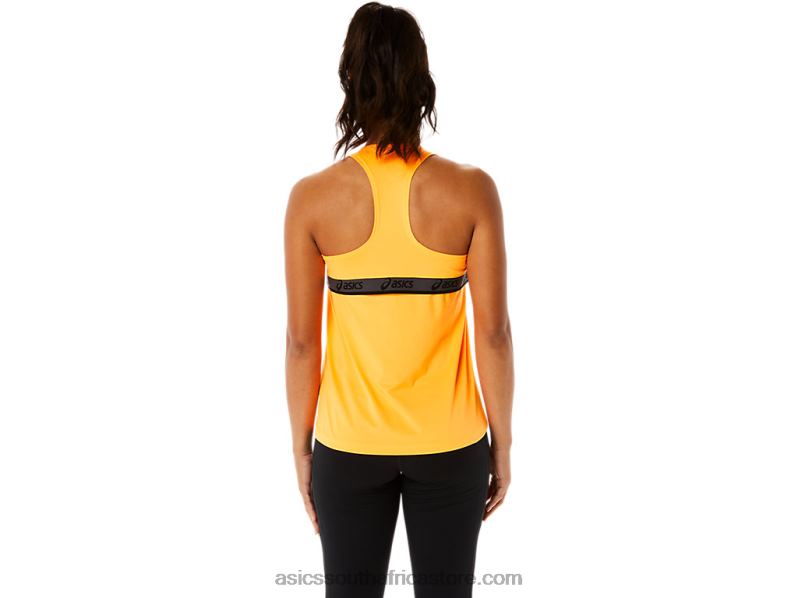 Women Asics Fit Sana Tank LH4X02823 Orange Pop