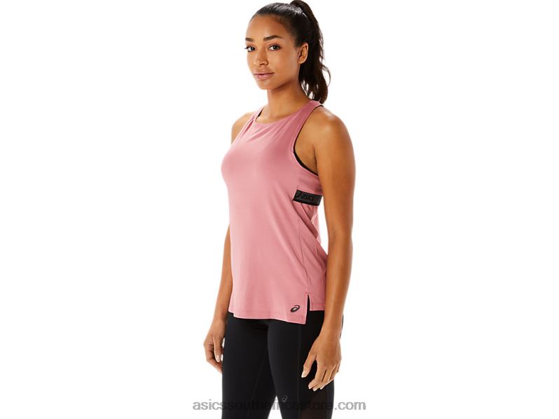 Women Asics Fit Sana Tank LH4X03398 Smokey Rose