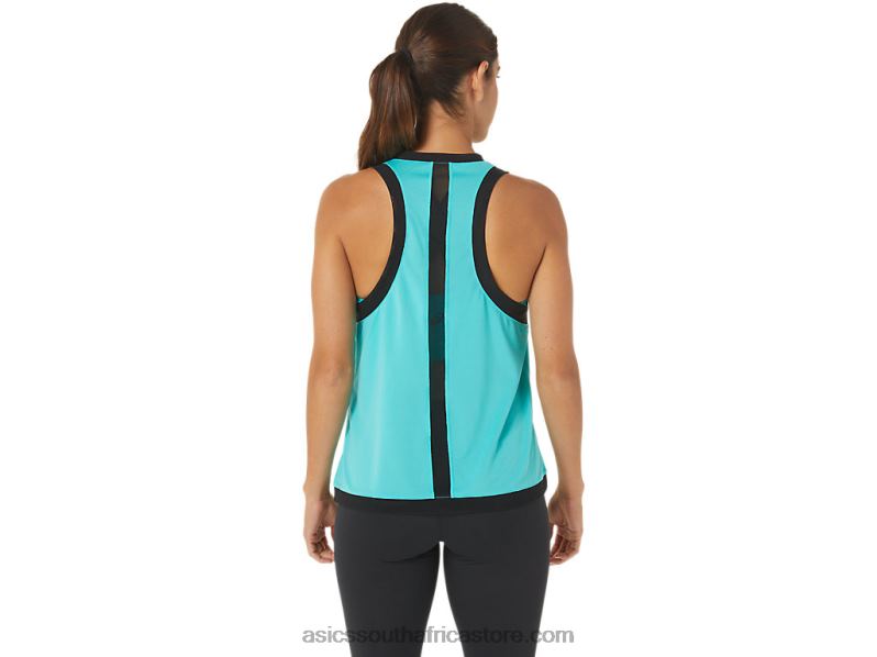 Women Asics Kate Mesh Tank LH4X02725 Sea Glass