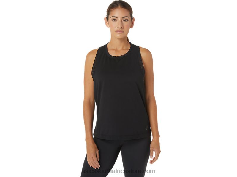 Women Asics Kate Mesh Tank LH4X02811 Performance Black