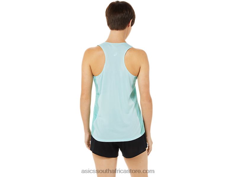 Women Asics Light Mesh Singlet LH4X03262 Clear Blue