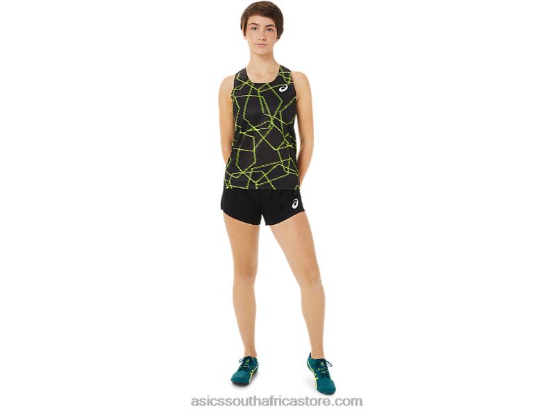 Women Asics Light Mesh Singlet LH4X03405 Performance Black