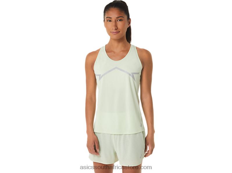 Women Asics Lite-Show Tank LH4X02335 Whisper Green