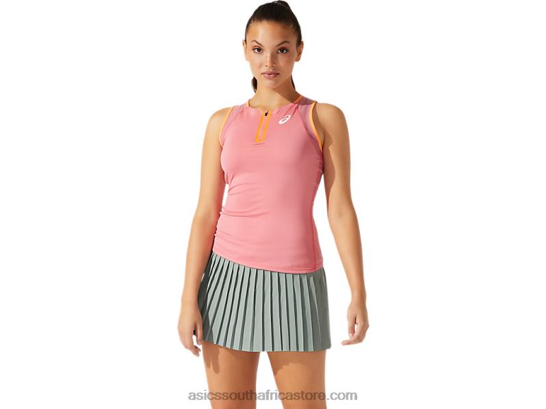 Women Asics Match Tank LH4X03931 Peach Petal