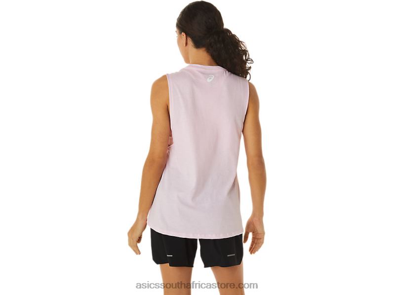 Women Asics Mountain Muscle Tank LH4X02833 Pink Salt