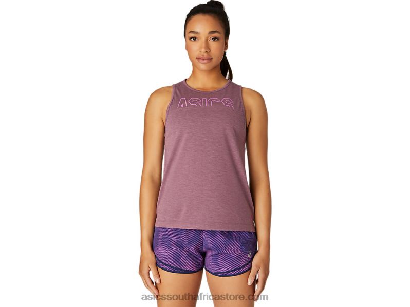 Women Asics Muscle Tank LH4X04107 Grape Heather