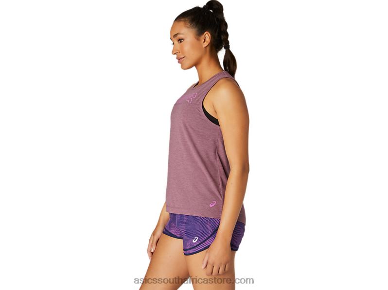 Women Asics Muscle Tank LH4X04107 Grape Heather