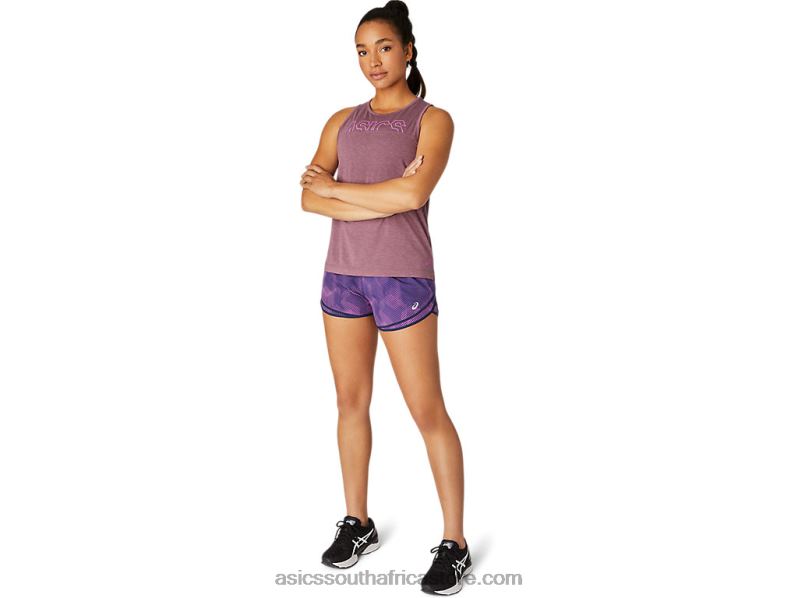 Women Asics Muscle Tank LH4X04107 Grape Heather