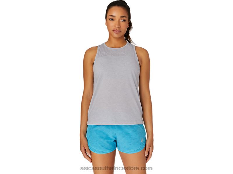 Women Asics Muscle Tank LH4X04116 Piedmont Grey Heather