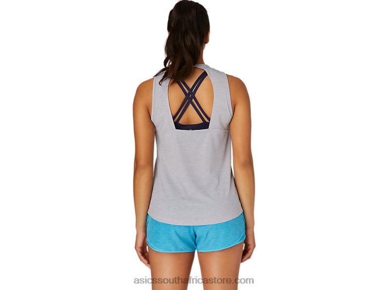 Women Asics Muscle Tank LH4X04116 Piedmont Grey Heather