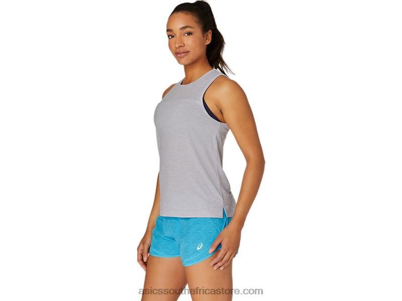 Women Asics Muscle Tank LH4X04116 Piedmont Grey Heather