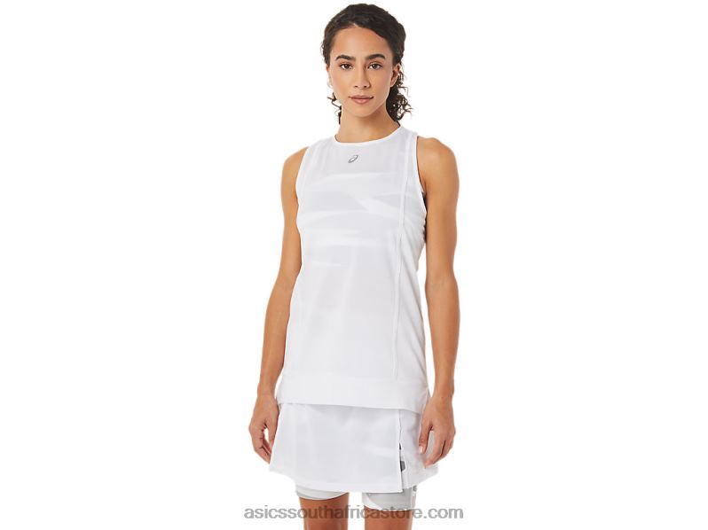 Women Asics New Strong 92 Tank LH4X03279 Brilliant White