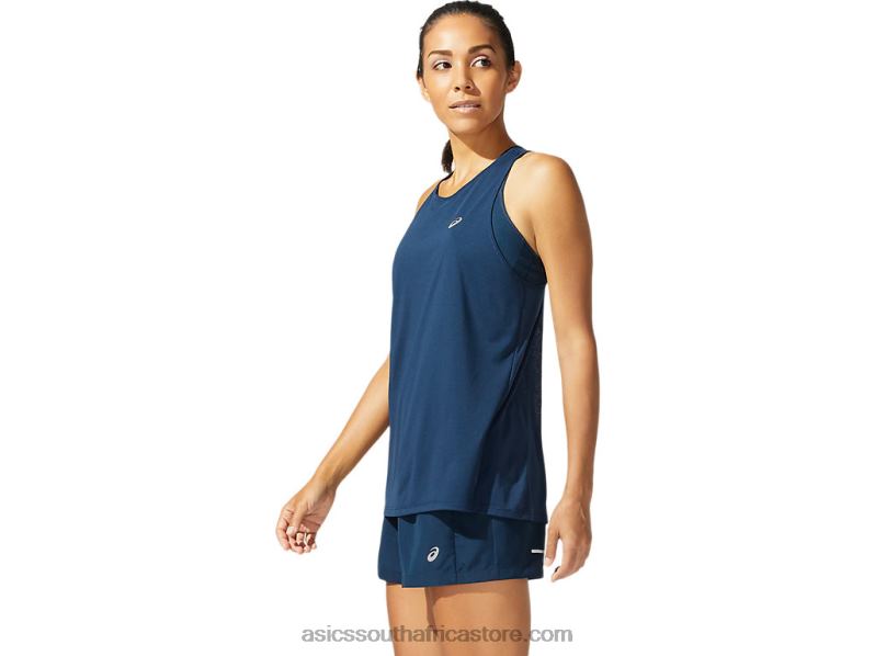 Women Asics Race Sleeveless LH4X04078 French Blue