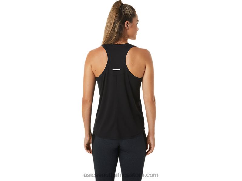 Women Asics Race Tank LH4X02492 Performance Black/Charcoal Grey