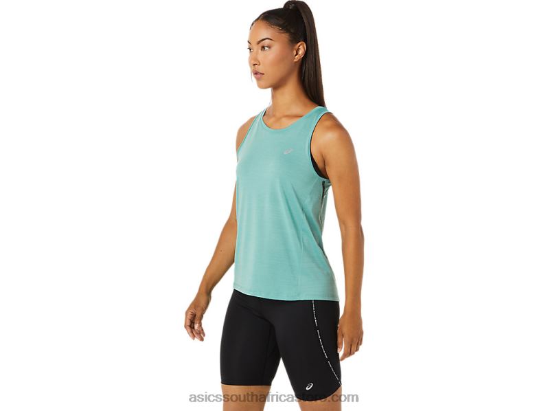 Women Asics Race Tank LH4X03261 Sage