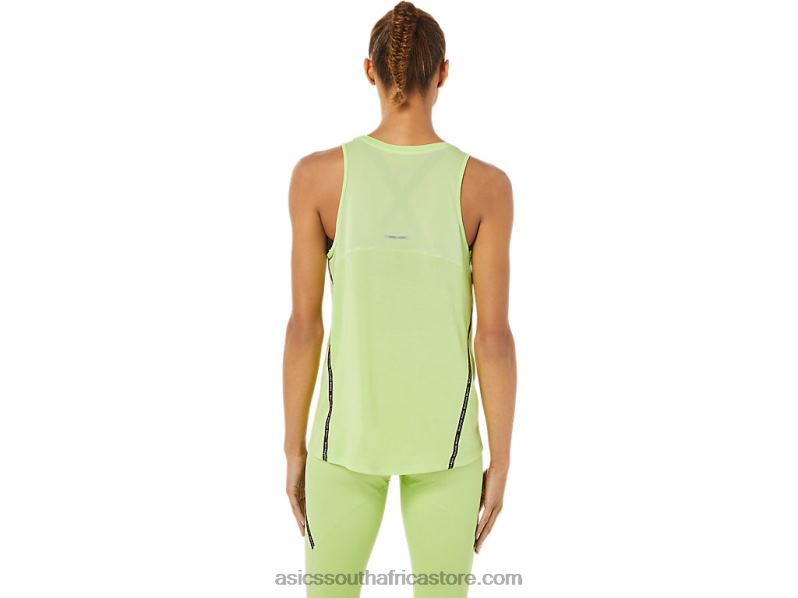 Women Asics Race Tank LH4X03343 Lime Green