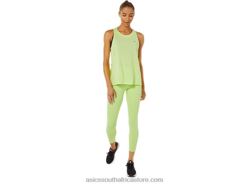 Women Asics Race Tank LH4X03343 Lime Green