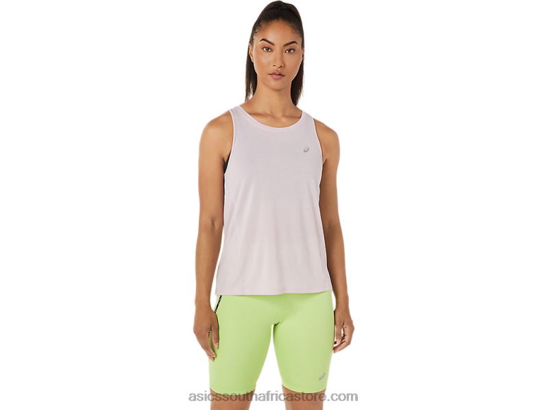 Women Asics Race Tank LH4X03346 Barely Rose