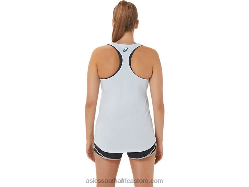 Women Asics Relax And Breathe Racerback LH4X03014 Soft Sky