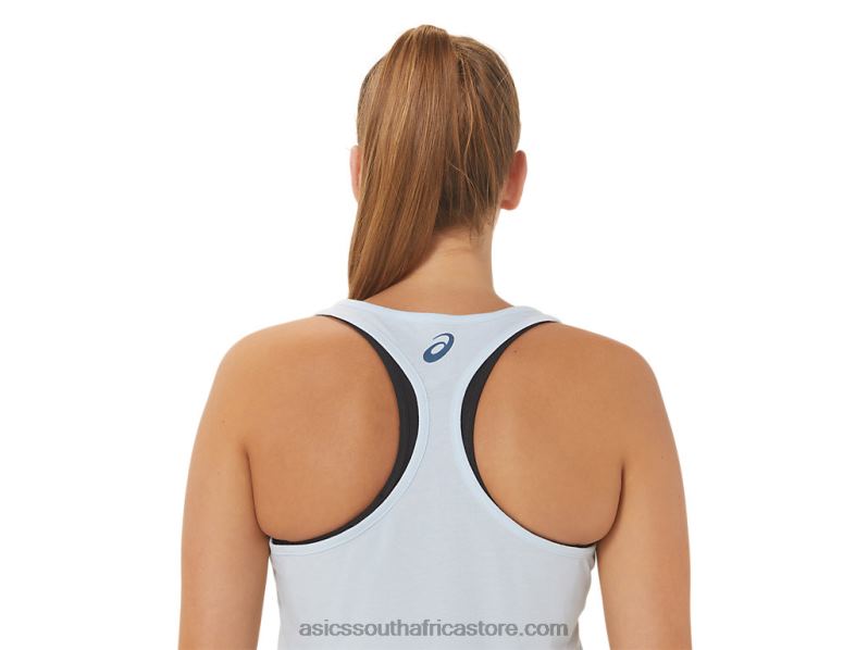 Women Asics Relax And Breathe Racerback LH4X03014 Soft Sky