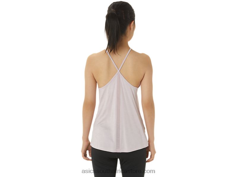 Women Asics Strappy Tank LH4X03310 Barely Rose Spacedye