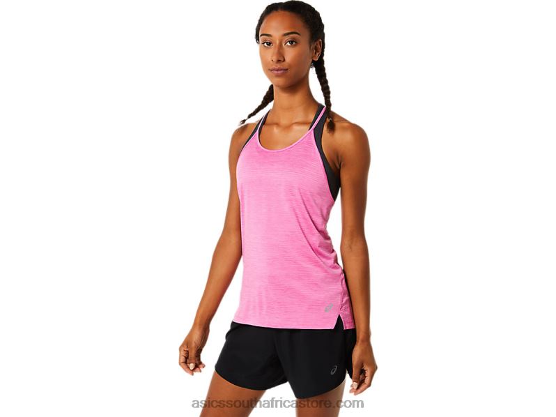 Women Asics Strappy Tank LH4X03830 Dragon Fruit Spacedye