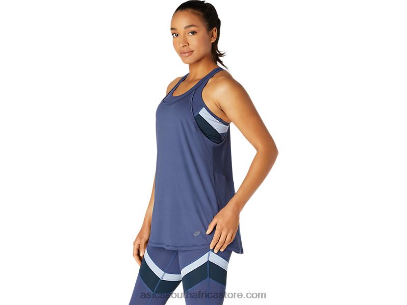 Women Asics Tank LH4X03750 Thunder Blue