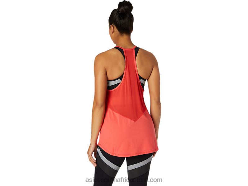 Women Asics Tank LH4X03775 Pink Grapefruit