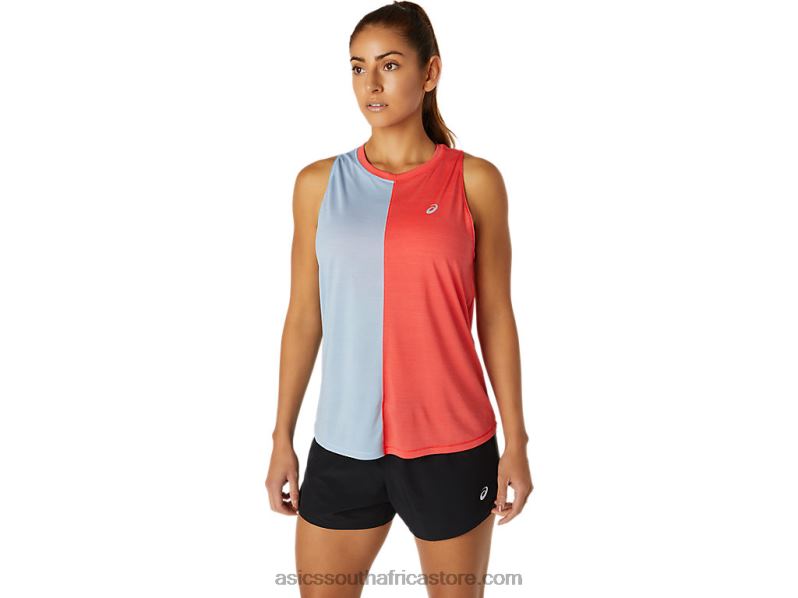 Women Asics Tokyo Tank LH4X03760 Pink Grapefruit/Mist