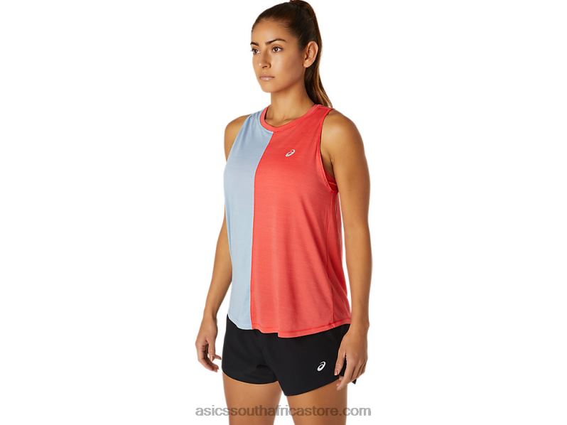 Women Asics Tokyo Tank LH4X03760 Pink Grapefruit/Mist