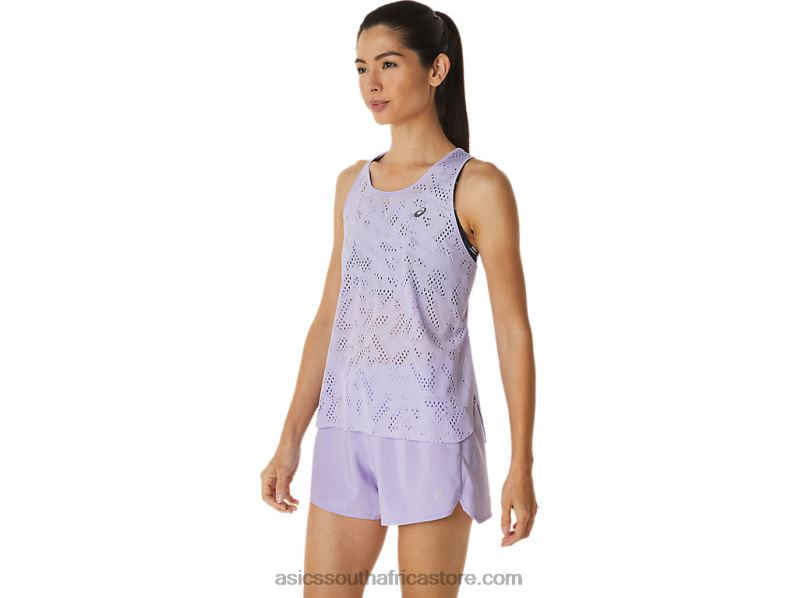 Women Asics Ventilate Actibreeze Tank LH4X03000 Vapor