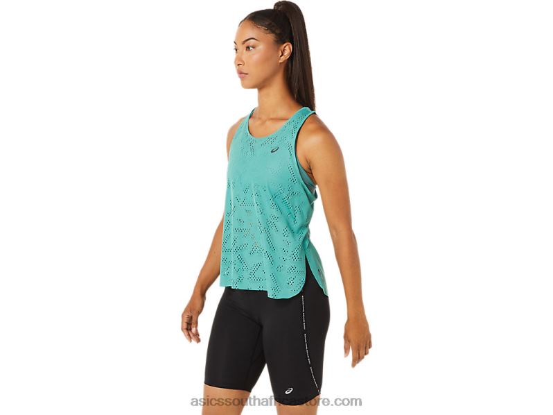 Women Asics Ventilate Actibreeze Tank LH4X03256 Sage