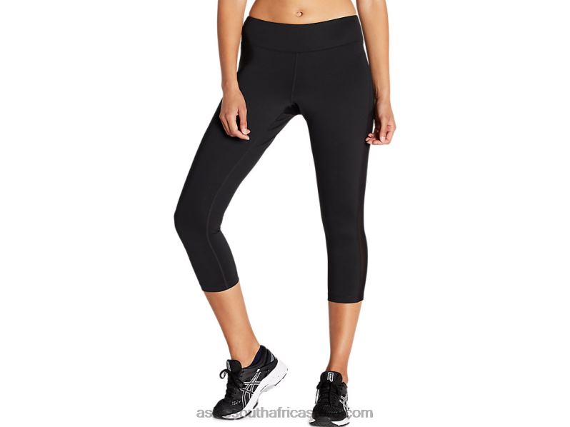 Women Asics Kate Mesh Capri LH4X04160 Performance Black