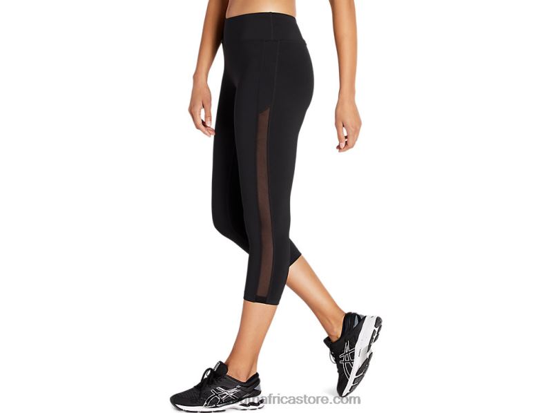 Women Asics Kate Mesh Capri LH4X04160 Performance Black