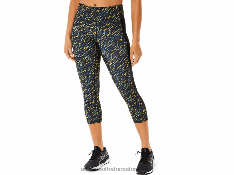 Women Asics Kate Pocket Capri LH4X03400 Night Shade/Sage Print