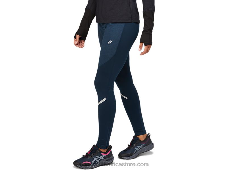 Women Asics Lite-Show Winter Tight LH4X03635 French Blue